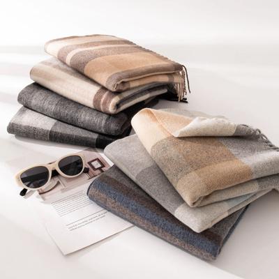 Plaid Scarf, High-end Sense, Versatile for Men and Women, Thickened Autumn and Winter New Plaid Warm Scarf, Comfortable and Soft Shawl
