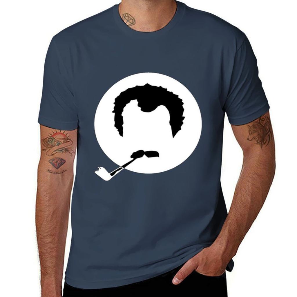 Georges Brassens T-Shirt Trendiges Lässiges Kurzarmhemd