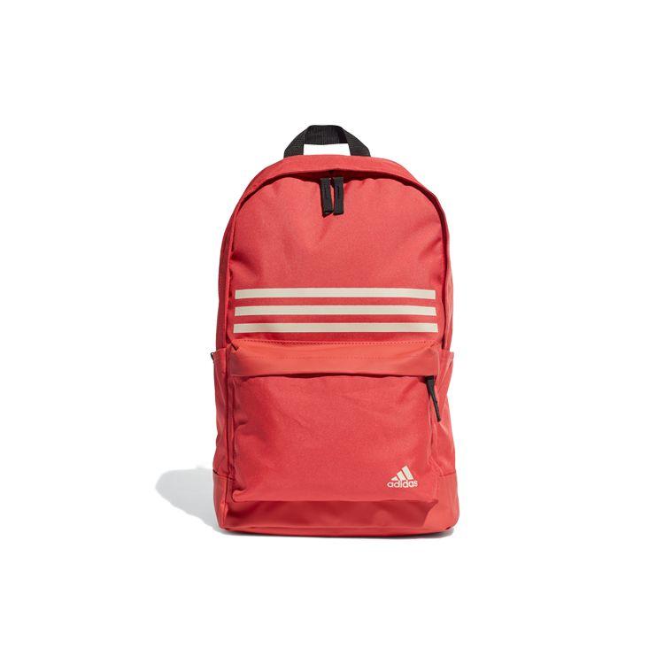 Adidas Classic Backpack 3S Pocket Sports Casual Polyester Unisex Backpack Red FJ9262 Red