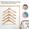 80pcs Clothes Hanger Connector Hooks,Space Saving Hangers,Magic Cloth Connecting Hanger Hooks Clothes Organiser