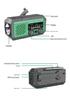 Portable Solar Hand-Crank Emergency Radio with USB Charging