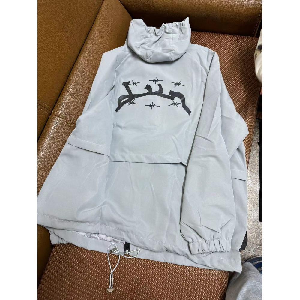 ZYLLO Streetwear Y2k Track Jacket Retro Classic Print Windbreaker Zip Sweatshirt Hoodie Fashion Harajuku Bomber Jacket Tops Unisex