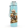1PC Motocross Dirt Bike Rider Print 750ml Color Plastic Sports Water Bottle Leakproof Flip Straw Lid Suitable for Sports Office Home Use