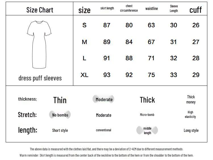 PEACEBIRD Women's Square Neck Puff Sleeve Dress