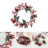 Christmas Artificial Flower Garland With Red Berries And Pinecones For Home Decor And Outdoor Use