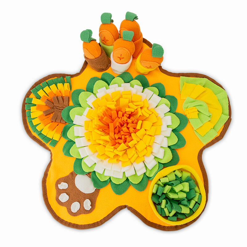 Welpen Nasenarbeit Blume Geräuschvolles Karottenfeld Decke Matte