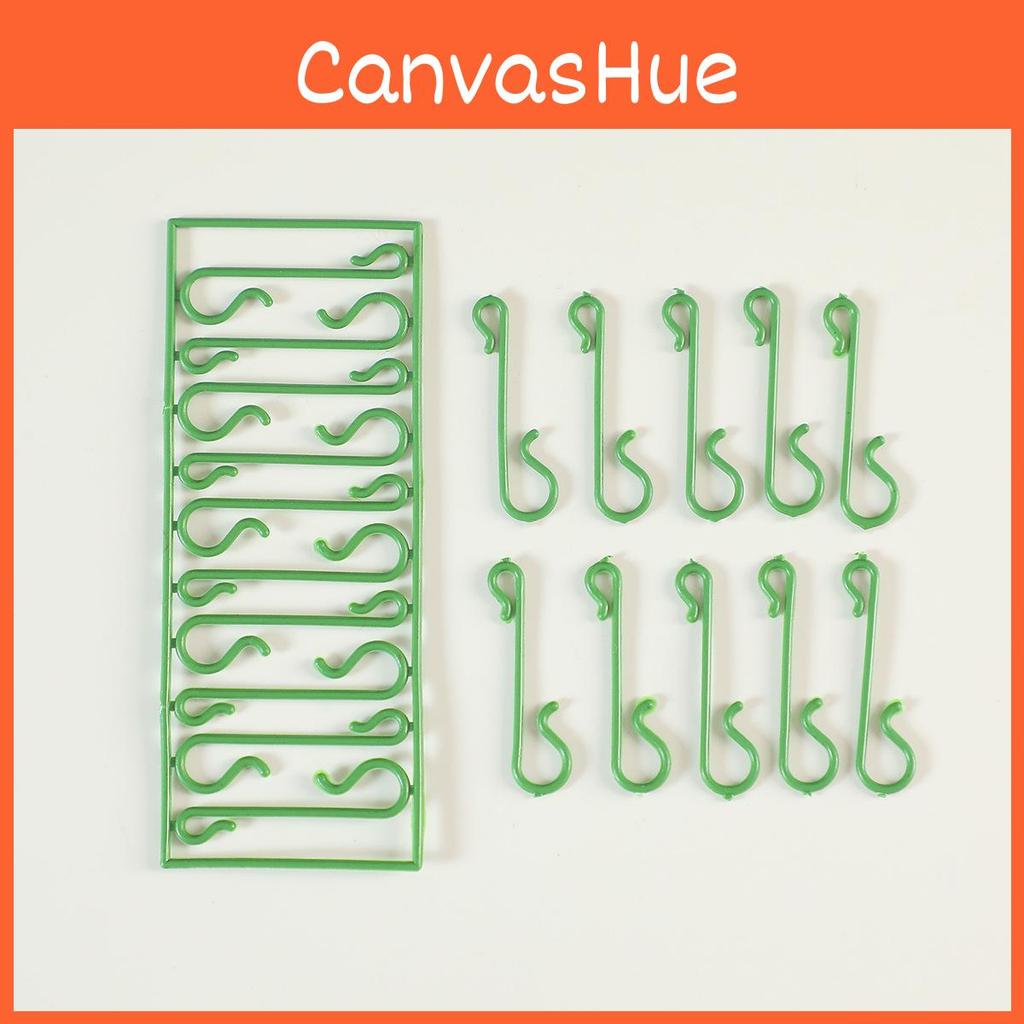 Christmas Tree Ornament Hooks Set Of 10 Plastic Hanging Clips For Holiday Decoration And Gift Use