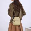 Lightweight Nylon Crossbody Bag with Front Flap Snap Closure Casual Mini Shoulder Purse for Daily Travel