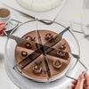 Käsekuchenschneider Kuchenschneidewerkzeug Edelstahl Kuchenschneider Antihaft-Küchenhelfer Gebäck Käse Pizza Schneidepresse Werkzeug