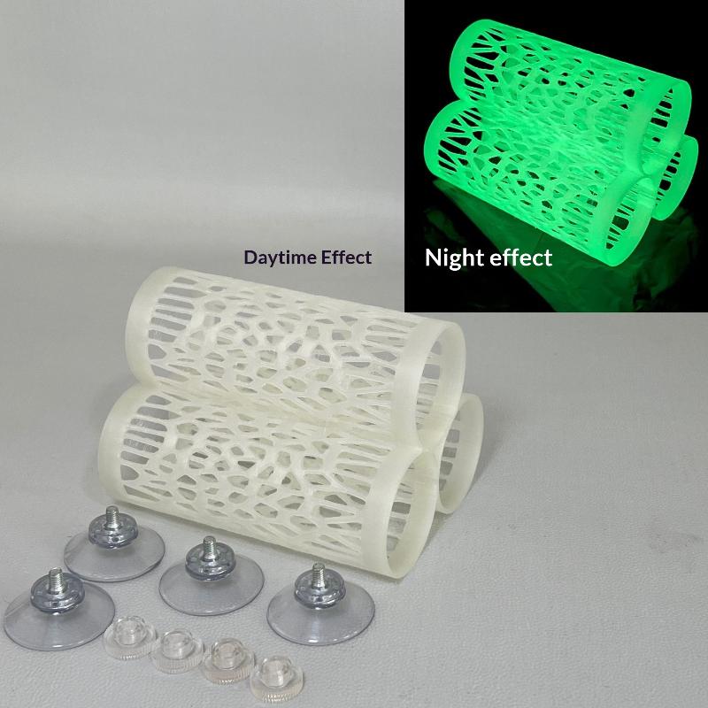 

Fish Hideout Resting Tube Fish Bed Tunnel Hollow Fish Hideout Resting Tube With Suction Cup For Fish Aquarium A8