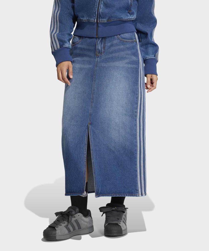 adidas 3-Stripe Pencil Denim Skirt - Medium Vintage Denim / Kd2908