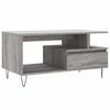 Vidaxl Coffee Table, Sonoma Grey Oak 90X49X45 Cm, Wood-Based