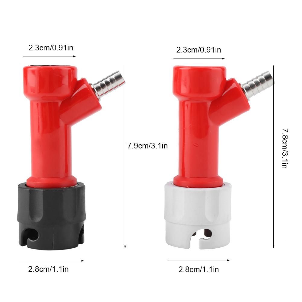 2 st 1/4" Hög Pin Lock Corny Keg Hemmabryggning Kopplingskoppling Set