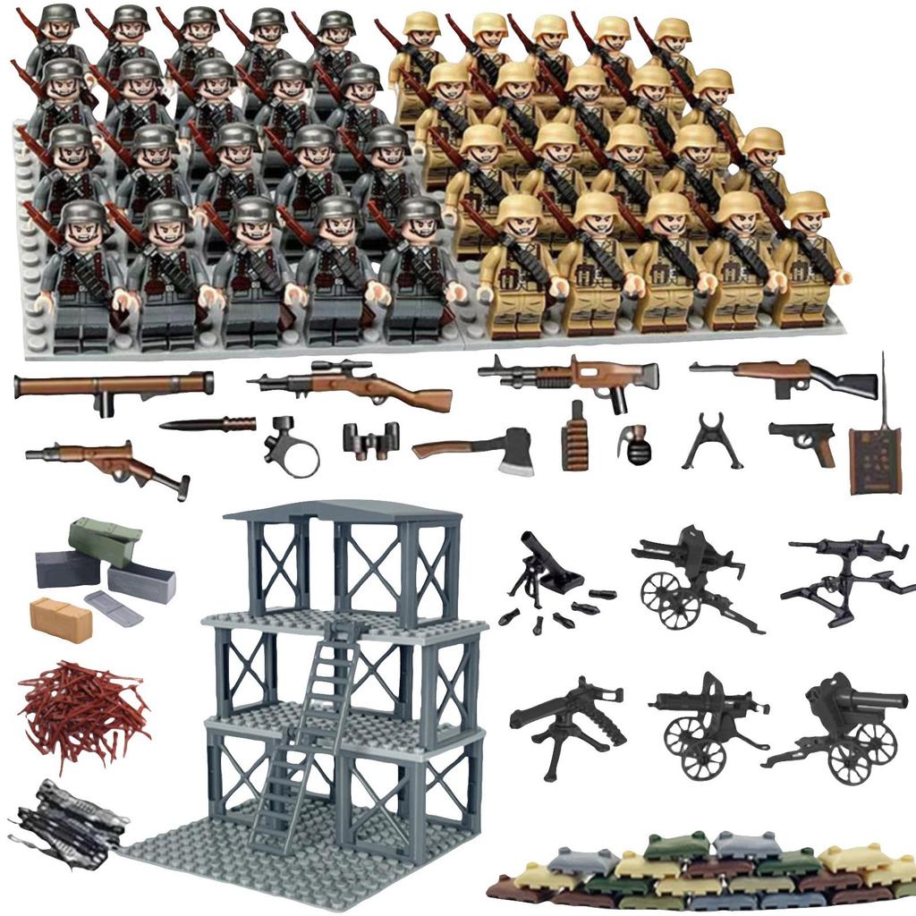 Weapons And Equipment, Watchtowers, Mortars, Compatible Howitzers, Puzzle BuildingBlocks, Minifilm Toys