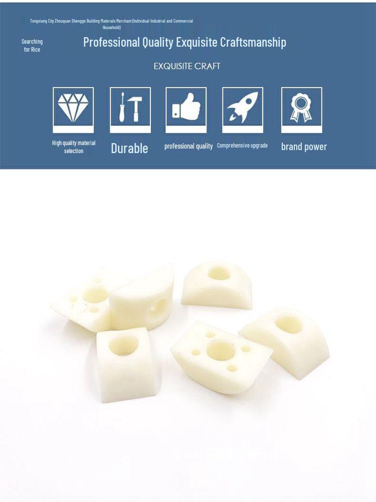 Half-Moon Nylon Washer for Desk and Stair Handrail Screw Connections