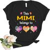 Personalisiertes Mama Oma & Enkel Herzen Geschenk für Oma Shirt, Oma Shirt, Mama Shirt, Oma Shirts für Frauen