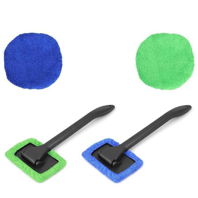 Kit perie pentru curățarea geamurilor mașinii, ștergătorul de parbriz, perie din microfibră, instrument de curățare automată, cu mâner lung, mașină