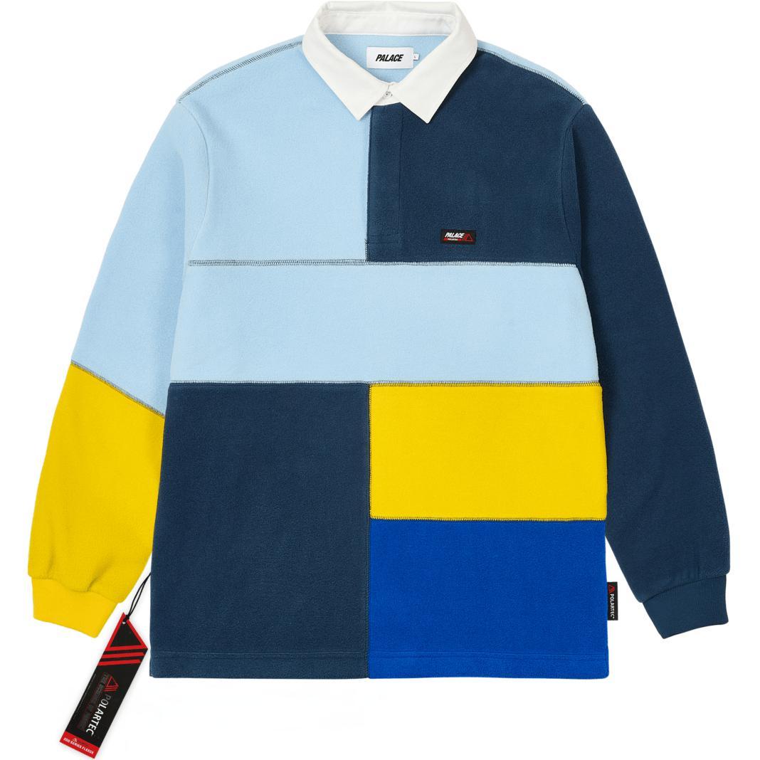 Palace Polartec Patch Up Rugby Multicolor Unisex Tops Multi-Color P27ES090 M