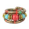 New Alloy Snake Bracelet Stacking Gold Color Multi Layer Bracelet Silver Color Punk Three Layer Bangle Jewelry Accessories