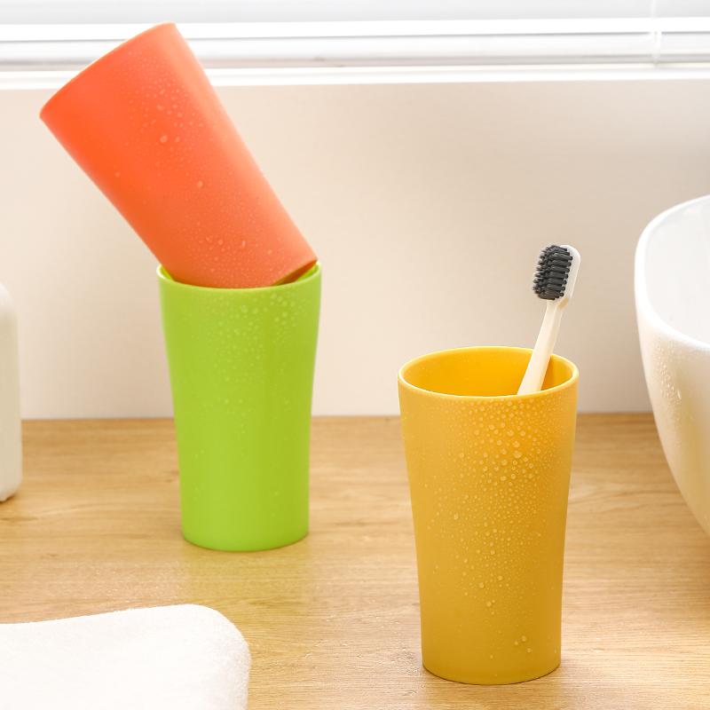 Plastic Cup, Wheat Straw, Bathroom Mouthwash Cup, Hotel Couple Toothbrush Cup, Home Water Cup, Gift Cup.