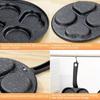 4 Grids Fried Egg Pan Non-stick Pancake Pan Hamburg Maker Divided Egg Skillet  Steak