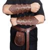 Halloween Medieval Leather Waist Belt Medieval Arm Bracer Medieval Waist Pack for Men Halloween Dress up