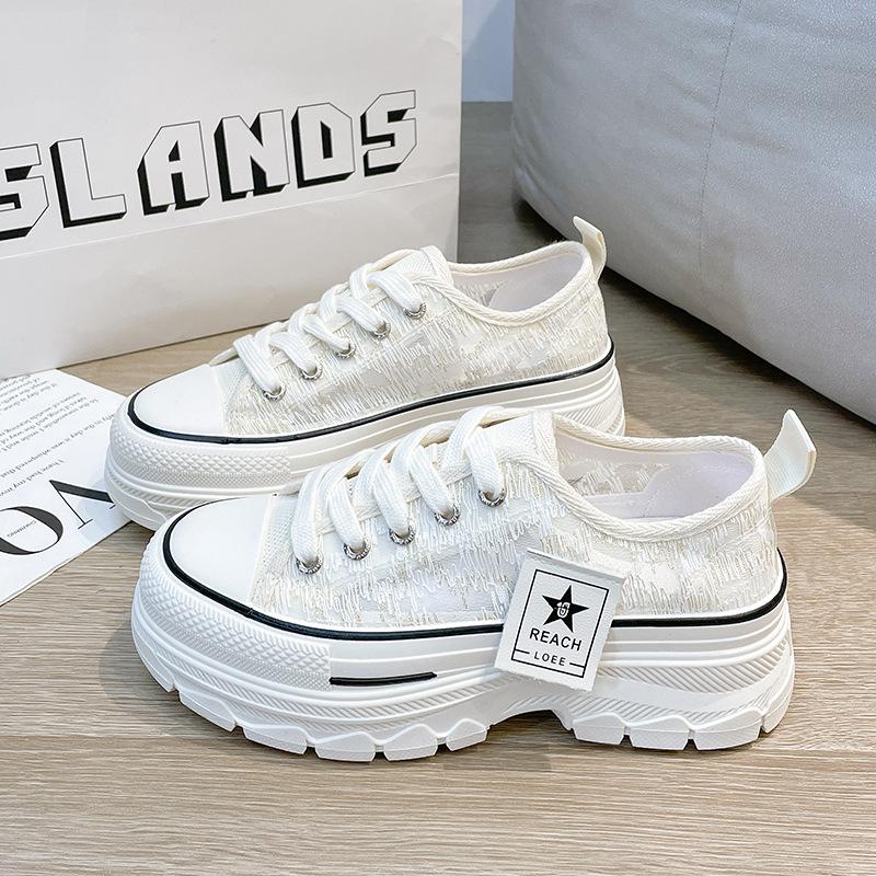 

Breathable mesh shoes women s 2025 summer new thick-soled heightening versatile little white shoes sports lightweight niche dad shoes tide 40