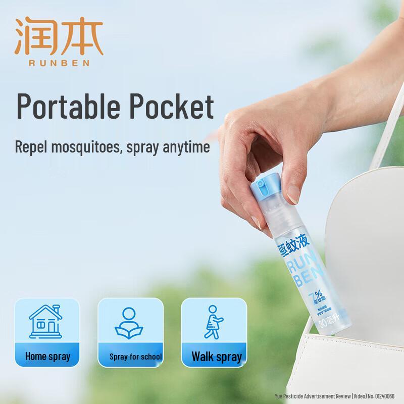 RUNBEN Mosquito Repellent & Kids Floral Water Set