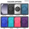 For Samsung Tab A9 8.7 SM-X110 A9+ A11+ Plus 11 Inch SM-X230 X210 X130 Pull Ring Stand Strap Tablet Case Shockproof Armor Funda