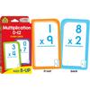 School Zone Math 34 4Pack Flash Cards: 224 Cards, 3rd Grade, 4th Grade, Multiplication 012, Division 012, Math War Multiplication Game Cards, Time