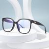 New anti-blue glasses, men's and women's tide transparent flat glasses, fashionable, small face, can be matched with degree plain artifact