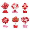 6Pcs Love Theme Three-dimensional Balloon Card Paper Table Topper Valentines Day