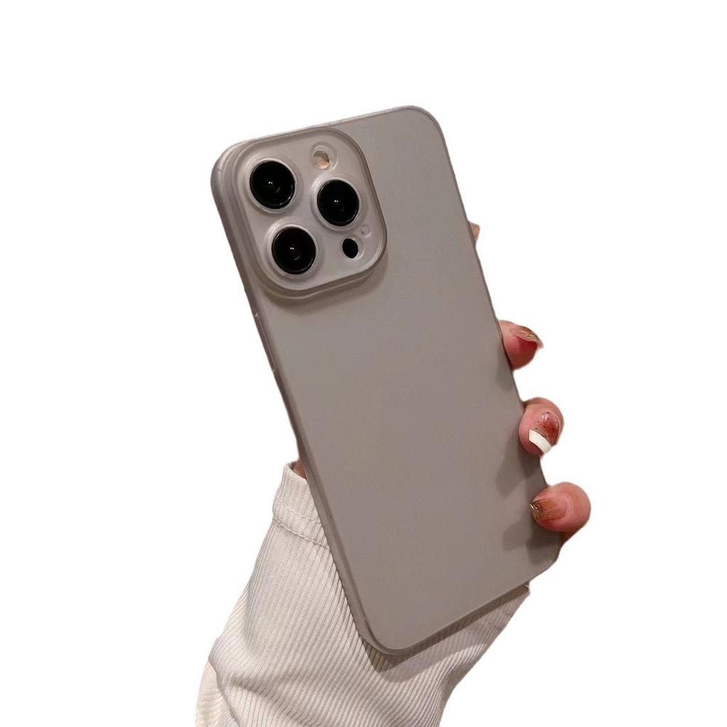 Suitable for IPhone16proMax Ultra-thin Pc Phone Case, Apple 15 Simple Semi-transparent Hard Shell 14pro Protective Case