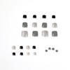 Morandi color summer foot nail wear nail art finished fake nail nail art patch foot nail patch removable