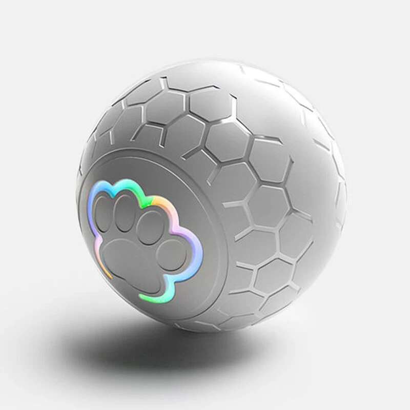 Smart Dog Interactive Toy Ball Electronic Pet Toy Ball USB Automatic Bouncing Rolling Toy Ball With RGB Lights Puppy Cat Product