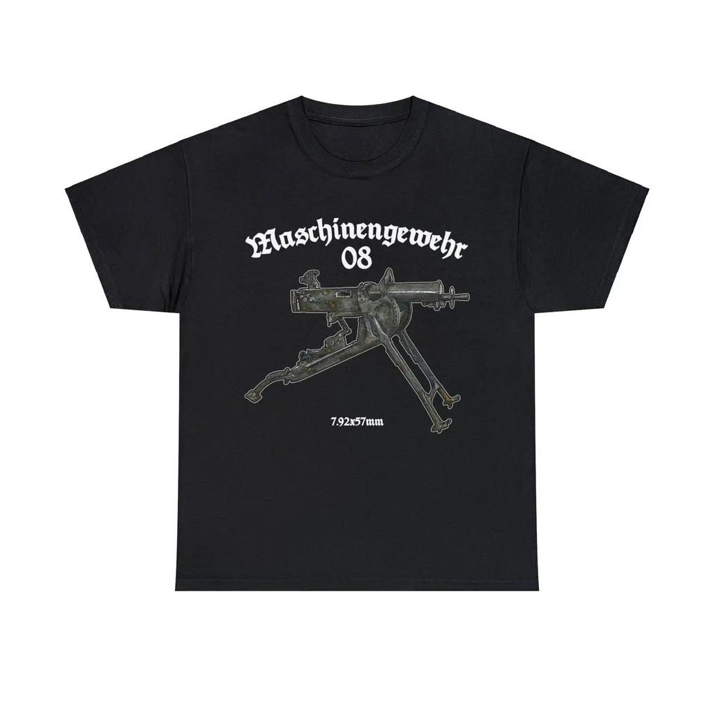 Maschinengewehr 08 MG08 Heavy Machine Gun T-Shirt 100% Cotton O-Neck Short Sleeve Summer Casual