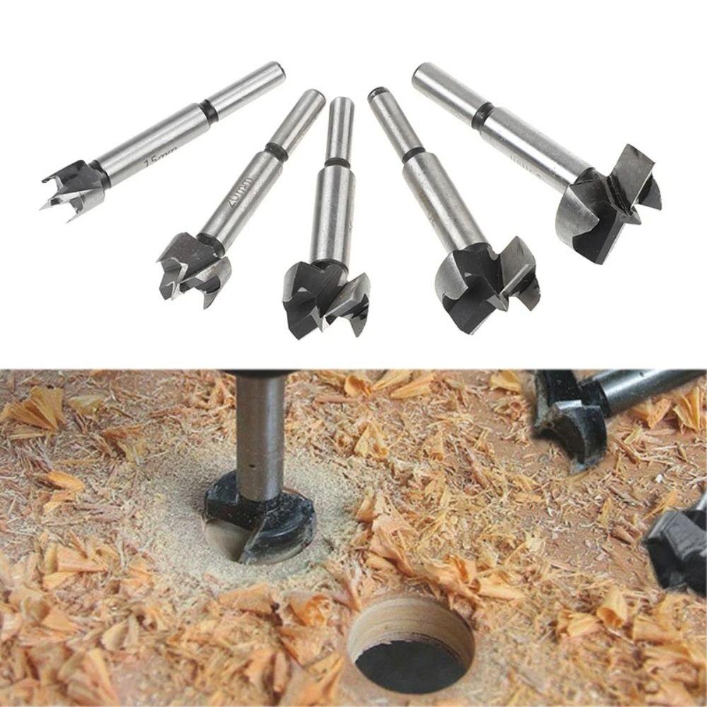 Self Centering Hinge Boring Carbon Steel Woodworking Hole Opener Auger Drill Bit Set  Woodworking