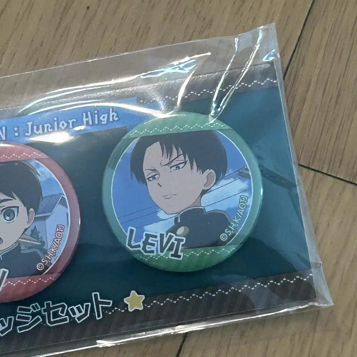 

Attack On Titan, Attack On High School! Giants Middle School Levi Mini Can Badge