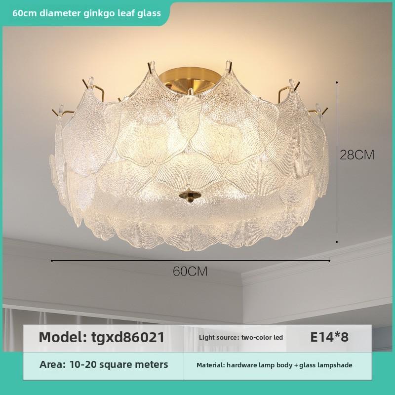 Creamy Style Master Bedroom Lamp Simple Modern Creative Shell Ceiling Lamp