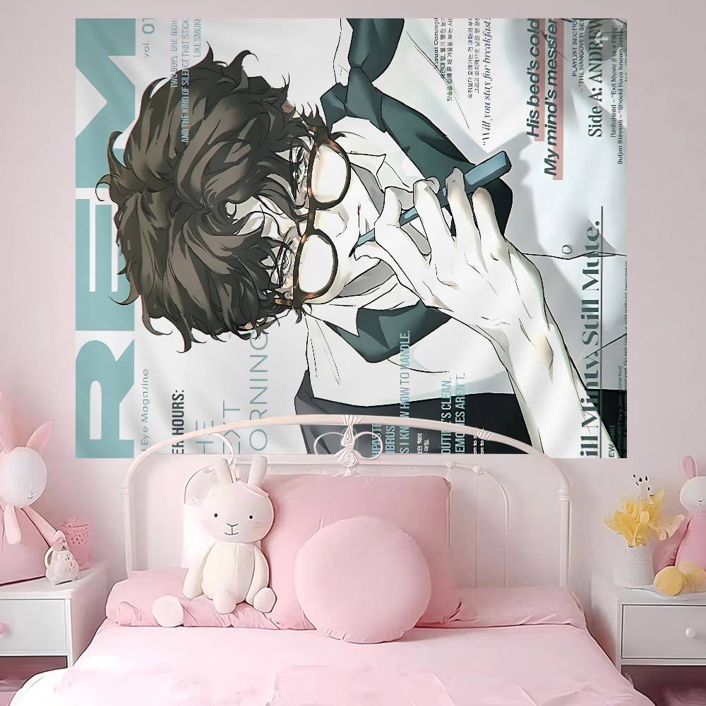 Nerd Project Bl Anime Printed Large Wall Tapestry Hanging Tarot Hippie Wall Rugs Dorm Art Home Decor