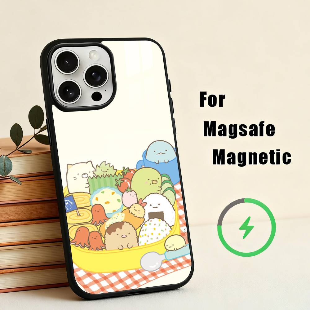 S-Sumikko Anime G-Gurashi-I  Phone Case For iPhone17,16,15,14,13,12,11 Plus,For Magnetic Wireless Charge Cover