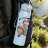 1PC Retro Tiger Head Wild Animal Round Print 750ml Portable Sports Water Bottle Leakproof Gym Outdoor Travel Drink Cup