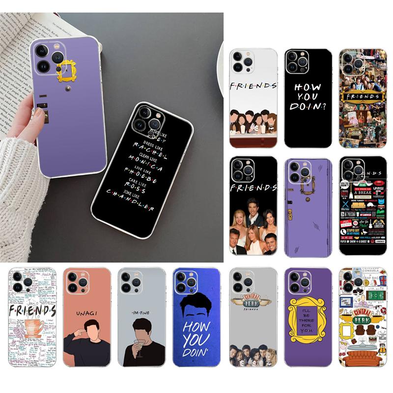 Phone Case For iphone 17 Pro Max Air 16 15 14 13 Pro Max 15 16 Pro 15Plus Friends TV Show Case Funda Capa Cell