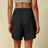 Pantaloncini Casual da Donna in Lino Confezione da 2 Coulisse Vita Elastica Orlo Spaccato Pantaloncini da Casa con Tasche Estate Vestibilità Rilassata