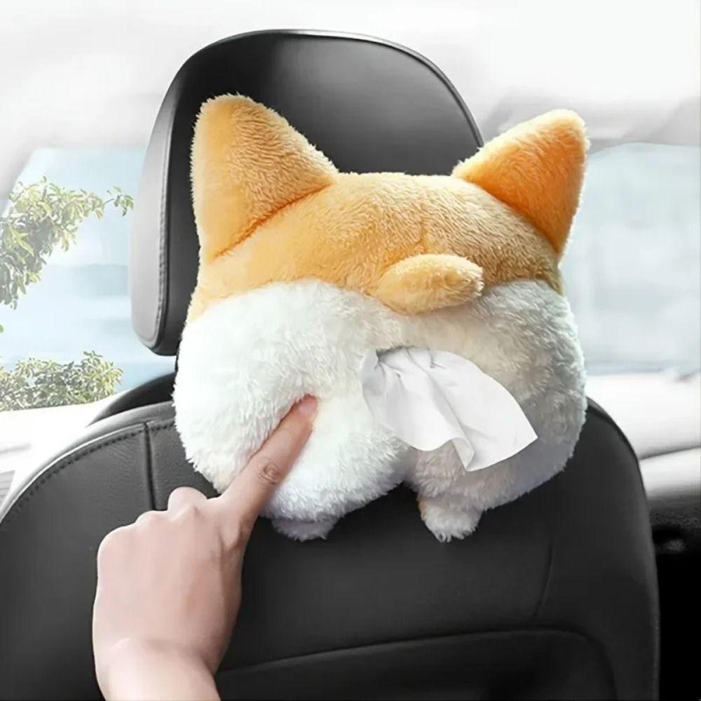 Napkin Holder Corgi Ass Tissue Box Tissue Holder Paper Napkin Case Corgi Tissue Box  For Car Seat