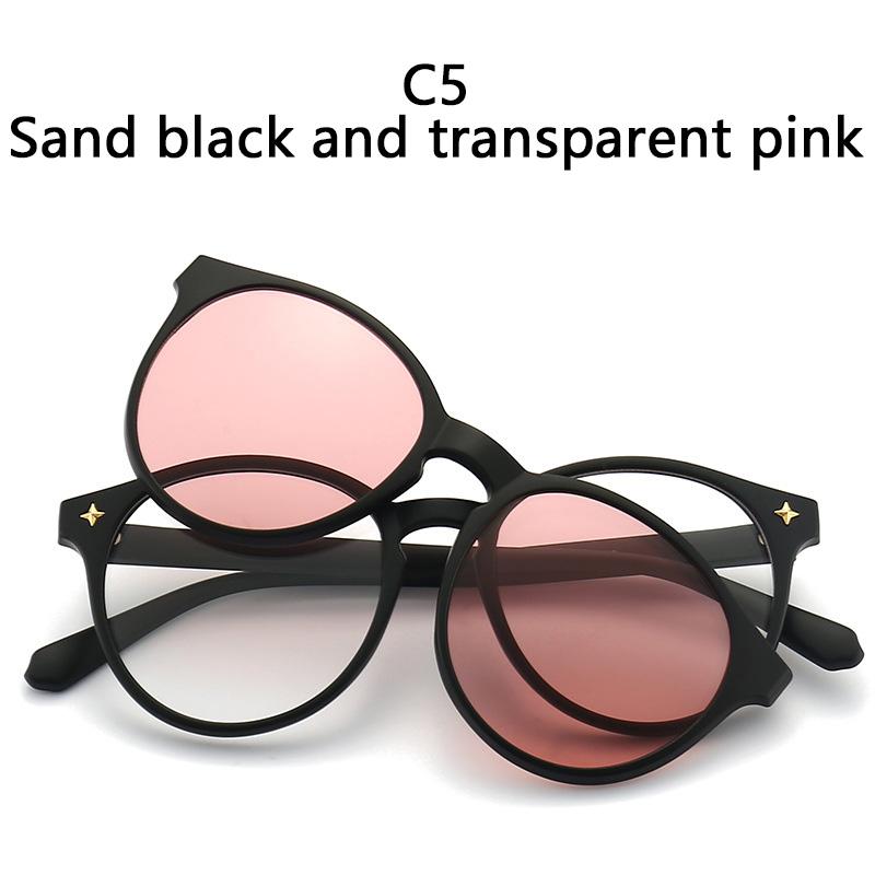 1PCS Magnetic Polarized Clip On Sunglasses Women Men Plastic TR Frame For Night Vision Driving Sunglasses UV400