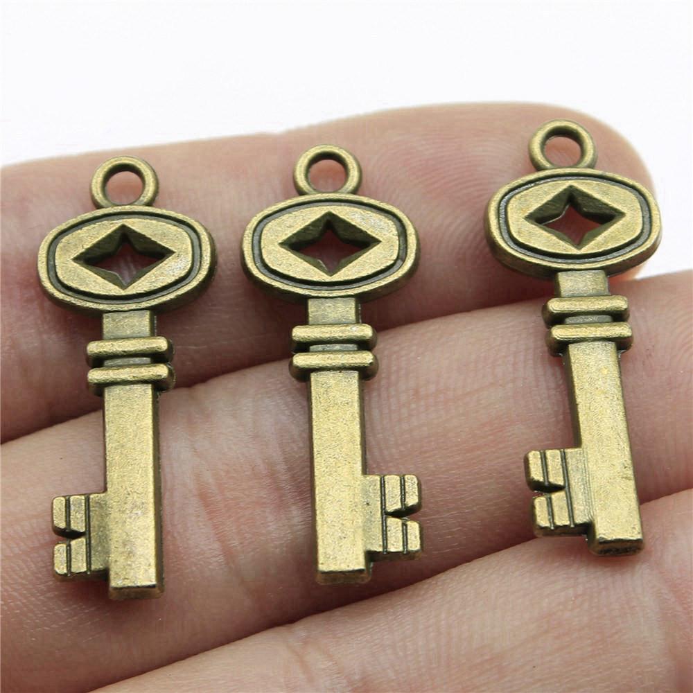 Key And Lock Charms Pendant Child Jewellery Massive Funny Art Supplies