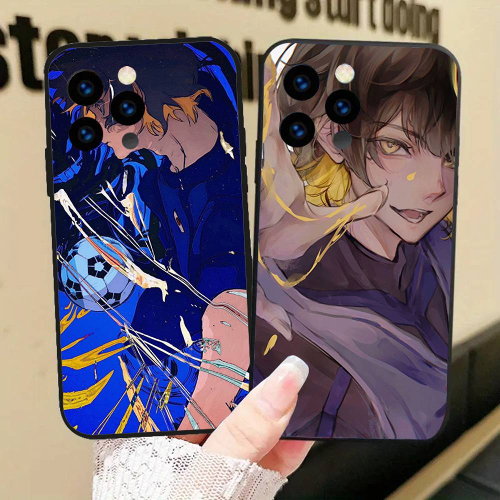 Meguru Bachira Anime BLUE LOCK Phone Case For IPhone 17 Air 16 15 14 13 Pro Max 11 12 Black Silicone Cover