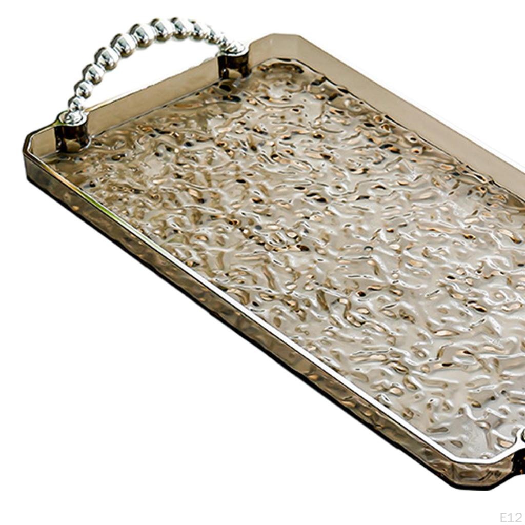 Elegant Rectangular Tray for Jewelry And Snacks Organization On