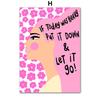 Flower Girl Miss Cat Colorata Pop Art Soggiorno Decorazione Poster e stampe Wall Art Canvas Painting Pictures Home Decor